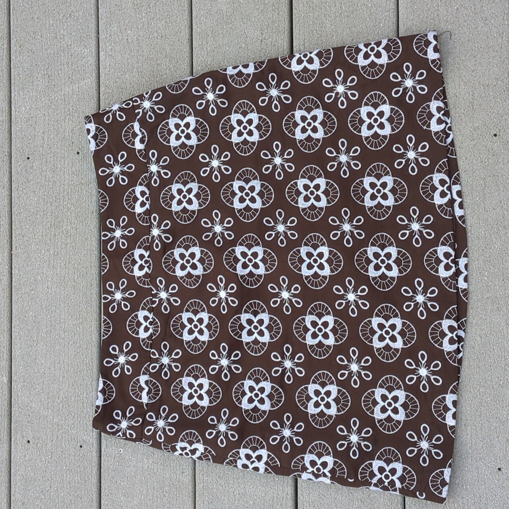 Loft Floral Pattern Above Knee Skirt
